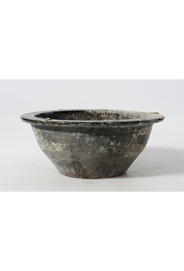 东汉铅绿釉陶盆