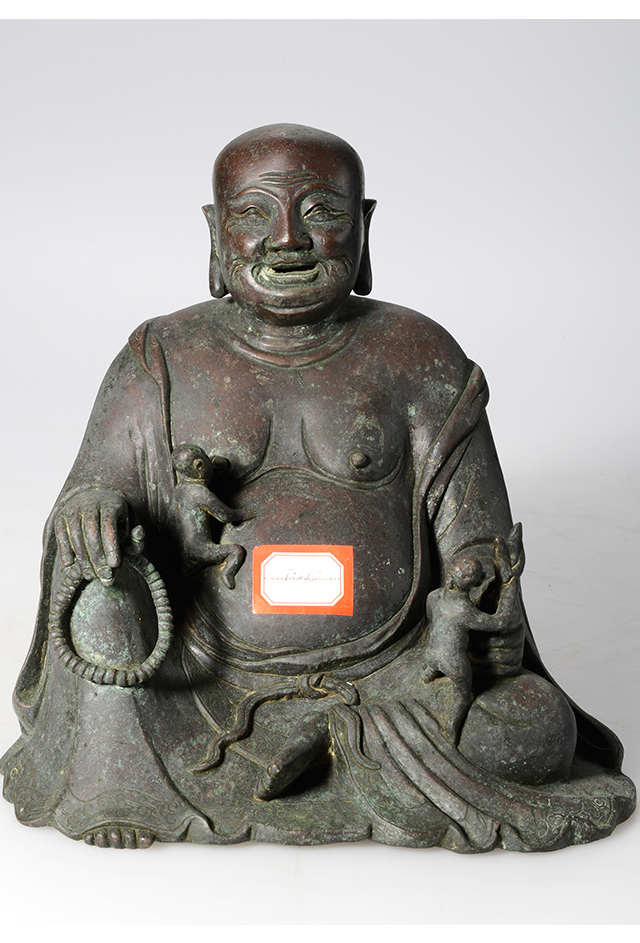 清铜弥勒坐像