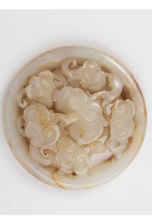 清云纹圆形玉饰